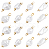 80Pcs 8 Styles Jewelry Making Findings Kits including ABS Plastic Imitation Pearl Pendants & Connector Charms PALLOY-WR00022-1