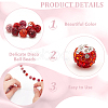 90Pcs 9 Colors Polymer Clay Rhinestone Beads RB-PH0001-33B-4