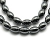 Non-magnetic Synthetic Hematite Oval Beads Strands G-F161-32C-1