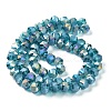 Electroplate Transparent Glass Beads Strands EGLA-I018-AB07-2