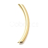Brass Curved Tube Beads KK-S508-45G-1