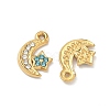 304 Stainless Steel Rhinestone Pendants STAS-L308-02C-G-2