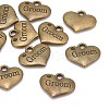 Tibetan Style Alloy Pendant Rhinestone Settings TIBEP-GC207-AB-NR-1