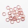 Brass Open Jump Rings KK-G277-6mm-RG-NR-1