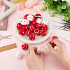 24Pcs 3 Style Craft Pom Pom for DIY Doll Keychain Hair Accessories DIY-FG0004-20-3