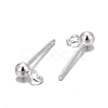 925 Sterling Silver Ear Stud Findings STER-K167-042A-S-2