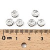 Brass Grade A Rhinestone Spacer Beads RSB036NF-03-4