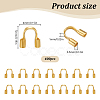 400Pcs Brass Wire Guardian and Protectors KK-LP0001-21G-2
