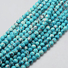 Synthetic Ocean White Jade Beads Strands X-G-L019-8mm-05-1