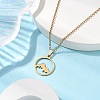 201 Stainless Steel Pendnat Necklaces NJEW-JN04764-05-5