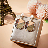 12Pcs Brass Dome/Half Round Stud Earring Findings KK-BC0008-82-4