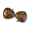 Natural Tiger Iron Pendants GG-K002-12A-14-2