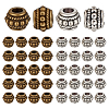 200Pcs 2 Colors Tibetan Style Alloy Beads TIBE-ME0001-15-1
