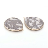 Natural Zebra Jasper Pendants G-E526-01I-3