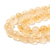 Natural Citrine Beads Strands G-O166-10-8mm-3