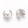 Brass Crimp Beads Covers X-EC266-1NF-2