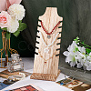 Wooden Slant Back Necklace Display Board NDIS-WH0016-04B-03-5