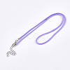Waxed Cord Necklace Making NCOR-T001-43-2