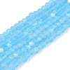 Transparent Glass Beads Strands EGLA-A044-T2mm-MB08-1