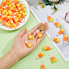 DICOSMETIC 50Pcs Candy Corn Halloween Acrylic Pendants SACR-DC0001-11-3