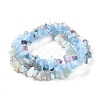 Chips Natural Mixed Stone Stretch Bracelets BJEW-JB05643-2