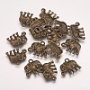 Tibetan Style Alloy Charms Pendants LS-TIBEP-A124745-AB-FF-1