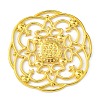 Tibetan Style Alloy Flower Large Pendants EA13474Y-G-3