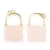 Natural Rose Quartz Pendants G-B012-16G-08-5