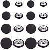 100Pcs 4 Styles 1-Hole Cloth Buttons BUTT-CY0001-09B-1