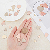 24Pcs 4 Style Brass Charms KK-CA0001-30-4