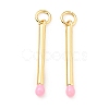 Brass Enamel Pendants KK-G416-36G-03-1