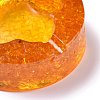 Resin with Natural Citrine Chip Stones Ashtray DJEW-F015-05H-2