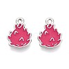 Fruit Alloy Enamel Charms PALLOY-S058-01P-06-2