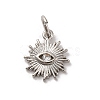 Brass Micro Pave Cubic Zirconia Charms KK-U033-04P-01-1