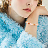 2 Strands Natural Golden Silk Jade Beads Strands G-TA0002-25-9