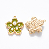 Brass Enamel Pendants KK-T049-052G-04-NF-2