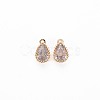 Brass Inlaid Cubic Zirconia Charms KK-S356-771-2
