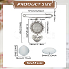 2 Bags Alloy & Iron Brooches DIY-LP0004-23-2