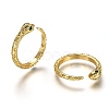 Brass Micro Pave Cubic Zirconia Cuff Rings RJEW-C100-17G-2