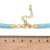 Ployester Core-Wrapped Round Cord Necklace Making KK-CBACFA2-03G-20-3