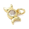 Brass Micro Pave Cubic Zirconia Pendants KK-Z120-33G-2
