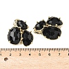 Natural Obsidian Links connectors G-E526-28O-3