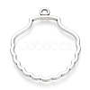 Tibetan Style Alloy Open Back Bezel Pendants X-TIBE-Q075-32AS-LF-1