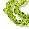 Spray Painted Transparent Glass Beads Strands X-GLAA-P060-01A-11-3
