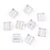 Handmade Silver Foil Lampwork Beads FOIL-S006-12x12mm-11-2