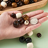 Cheriswelry Dyed Natural Wood Beads WOOD-CW0001-01-LF-20