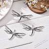 Dragonfly Alloy Pendant Rhinestone Settings PALLOY-A11-3641-AS-FF-4