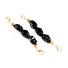 Imitation Gemstone Resin Beaded Purse Strap Extender FIND-WH0005-89D-1