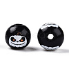 Halloween Theme Wood European Beads WOOD-N016-04D-2