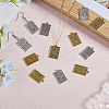 24Pcs 12 Styles Rack Plating Alloy Pendants FIND-CA0008-17-5